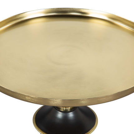 Donahue Side Table Gold & Black Side Tables [TriadCommerceInc]   