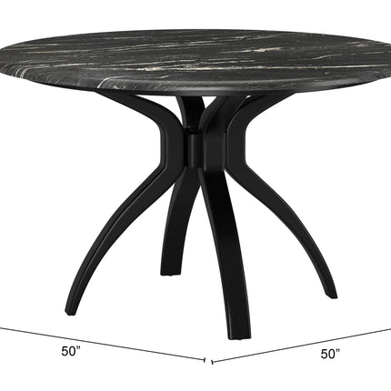 Sumay Dining Table Black Tables TriadCommerceInc   