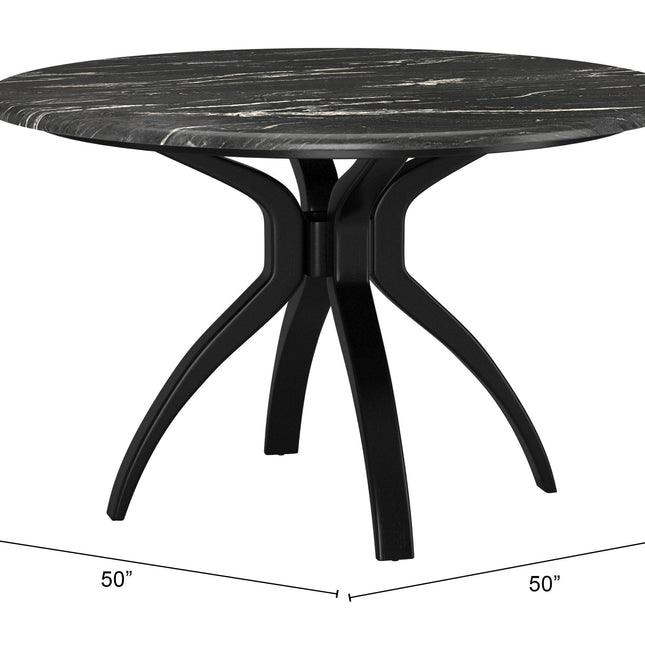 Sumay Dining Table Black Tables TriadCommerceInc   