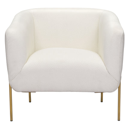 Micaela Armchair Ivory Seating [TriadCommerceInc]   