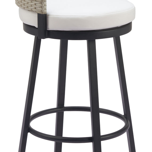 Midnight Wave Barstool White Seating TriadCommerceInc   