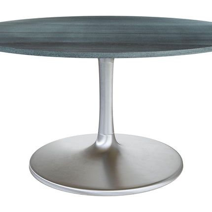 Metropolis Dining Table (60") Gray & Silver Tables TriadCommerceInc Default Title  