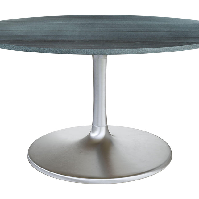 Metropolis Dining Table (60") Gray & Silver Tables TriadCommerceInc Default Title  