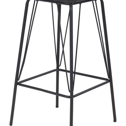 Samuel Barstool (Set of 2) Vintage Black Barstools TriadCommerceInc   