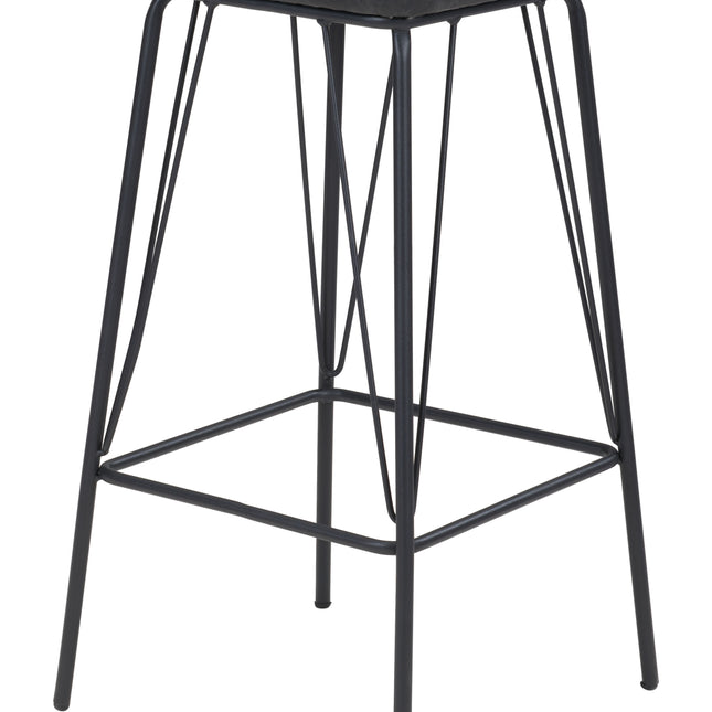 Samuel Barstool (Set of 2) Vintage Black Barstools TriadCommerceInc   