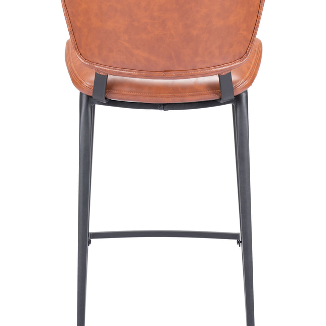 Terrence Barstool Vintage Brown Barstools TriadCommerceInc   