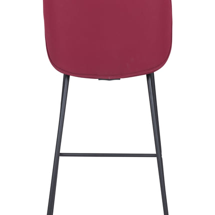 Miles Barstool Red Barstools [TriadCommerceInc]   