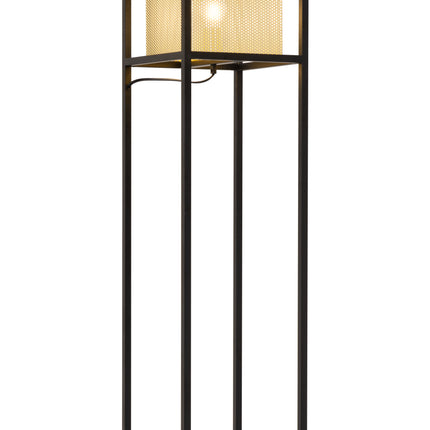 Yves Floor Lamp Gold & Black Floor Lamps TriadCommerceInc Default Title  