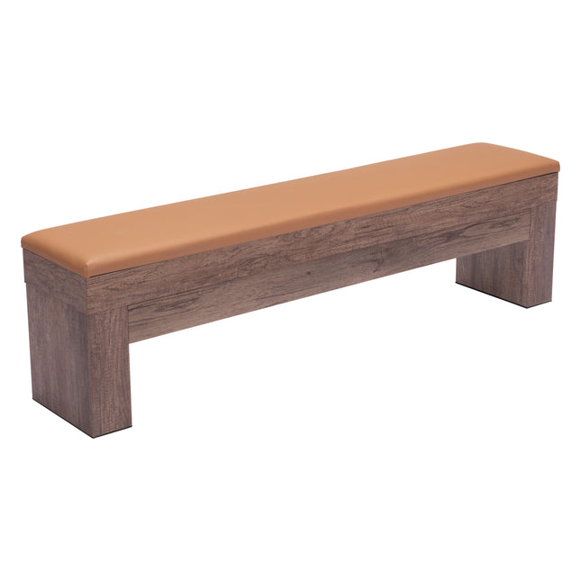 Bonker Storage Bench (Set of 2) Brown Benches [TriadCommerceInc]   