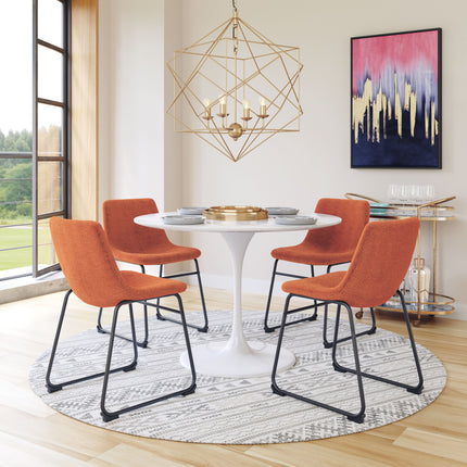 Smart Dining Chair (Set of 2) Burnt Orange Chairs TriadCommerceInc   