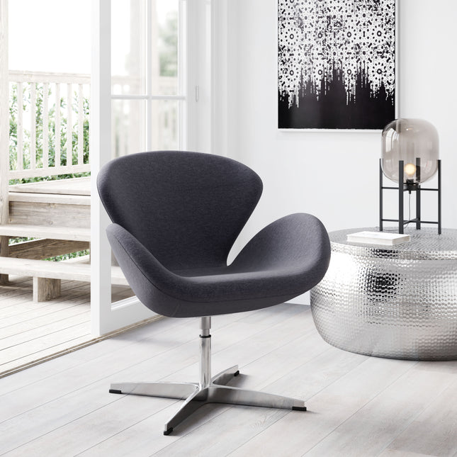 Pori Accent Chair Gray Chairs TriadCommerceInc   