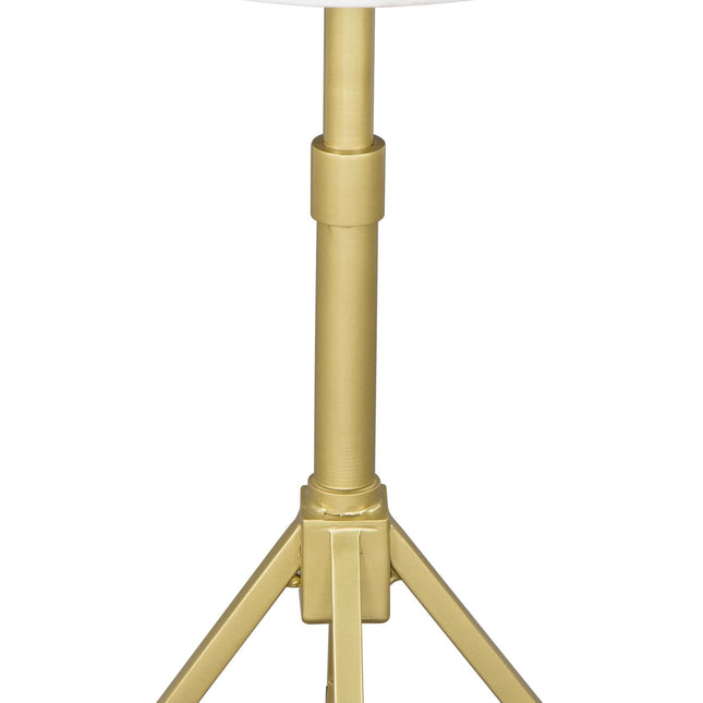 Maurice Side Table White & Gold Side Tables TriadCommerceInc   