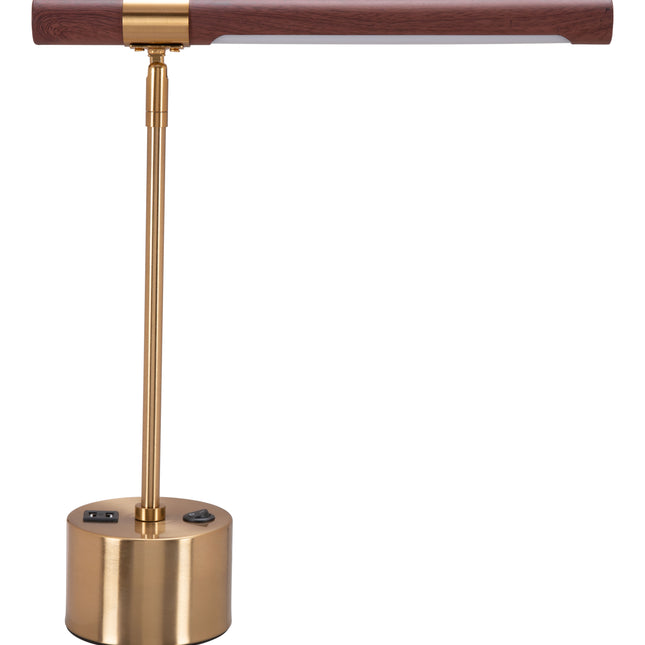 Kippy Table Lamp Brown & Brass Table Lamps TriadCommerceInc   