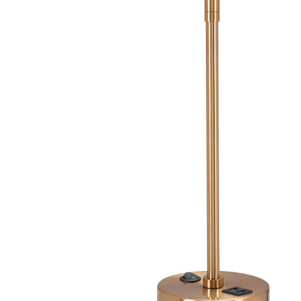 Kippy Table Lamp Brown & Brass Table Lamps [TriadCommerceInc]   