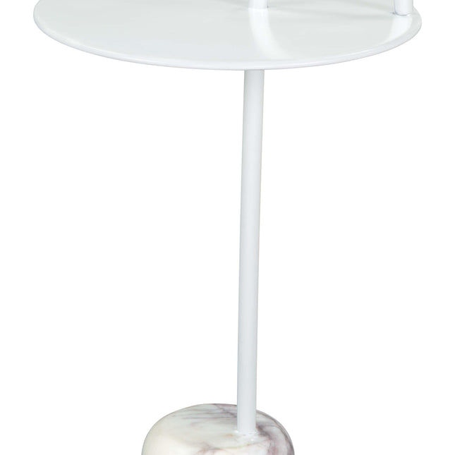 Will Side Table White Side Tables TriadCommerceInc   