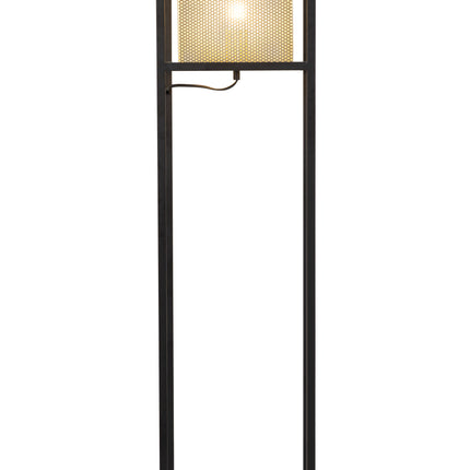 Yves Floor Lamp Gold & Black Floor Lamps [TriadCommerceInc]   