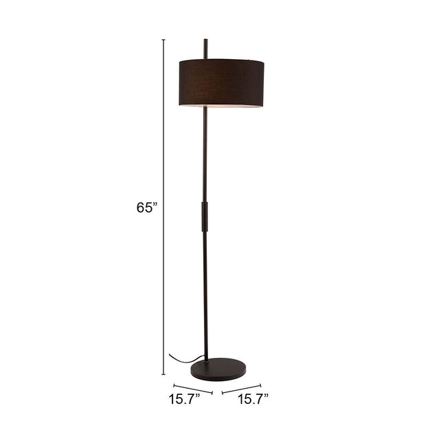 Lonte Floor Lamp Black Floor Lamps TriadCommerceInc   