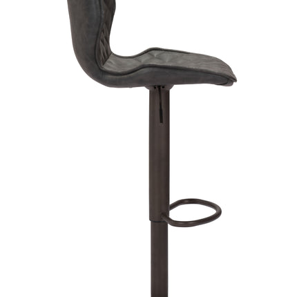 Seth Barstool Vintage Gray & Dark Bronze Barstools [TriadCommerceInc]   