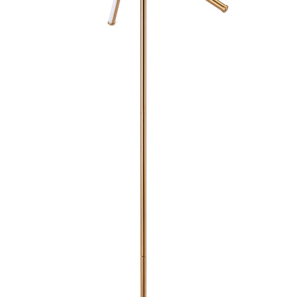 Garza Floor Lamp Brass Floor Lamps TriadCommerceInc   