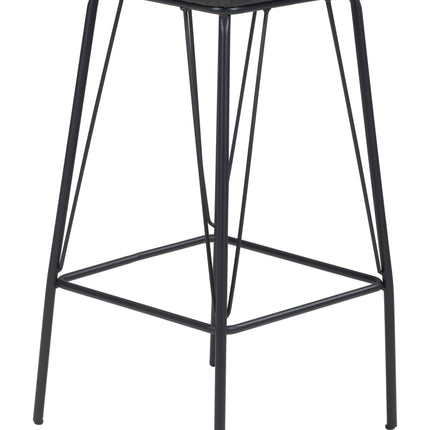 Samuel Barstool (Set of 2) Vintage Black Barstools TriadCommerceInc   