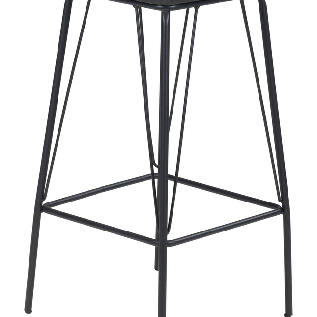 Samuel Barstool (Set of 2) Vintage Black Barstools TriadCommerceInc   