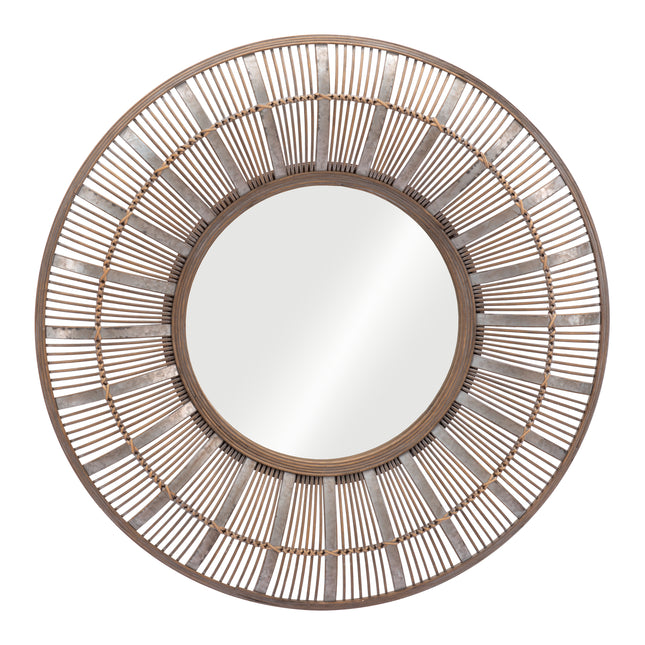 Toto Mirror Antique Brown Mirrors [TriadCommerceInc]   