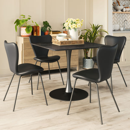 Molly Dining Table Black Tables TriadCommerceInc   