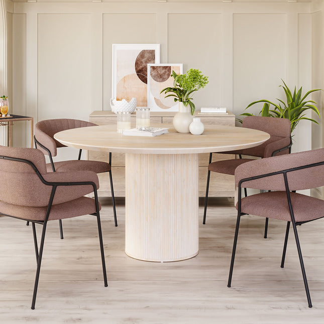 Izola Dining Table Natural Tables TriadCommerceInc   