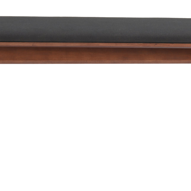 Kazwali Bench Black & Walnut Benches TriadCommerceInc   