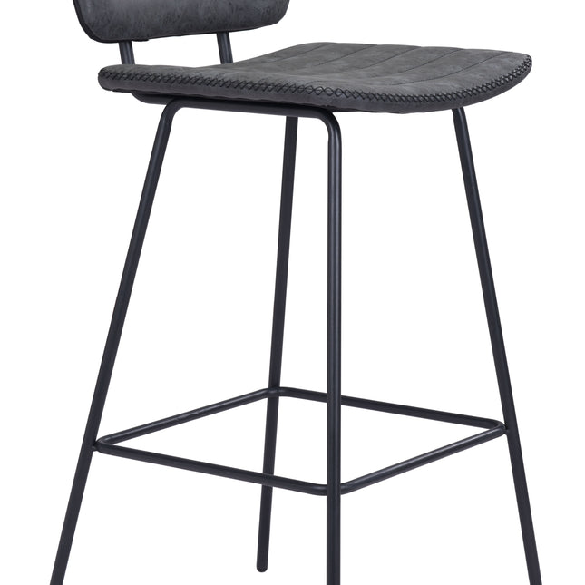 Boston Barstool (Set of 2) Vintage Black Barstools TriadCommerceInc Default Title  