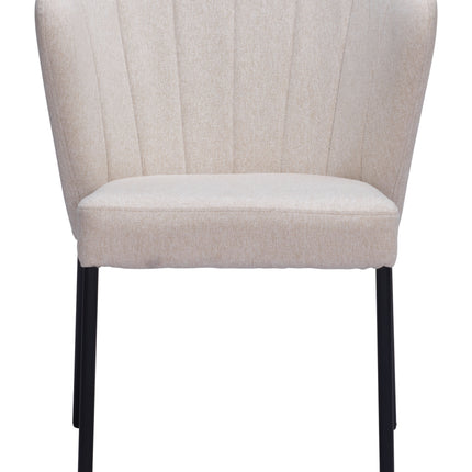 Aimee Dining Chair (Set of 2) Beige Chairs TriadCommerceInc   