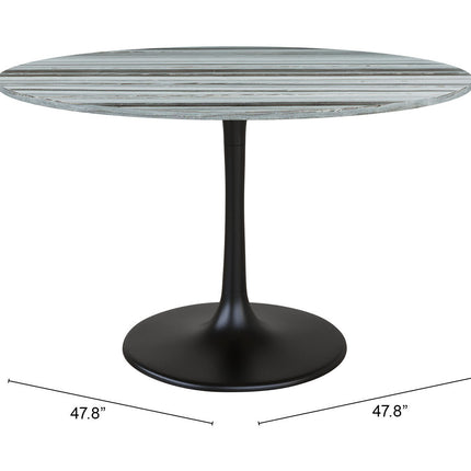 Central City Dining Table Gray & Black Tables TriadCommerceInc   