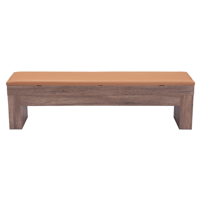 Bonker Storage Bench (Set of 2) Brown Benches [TriadCommerceInc]   