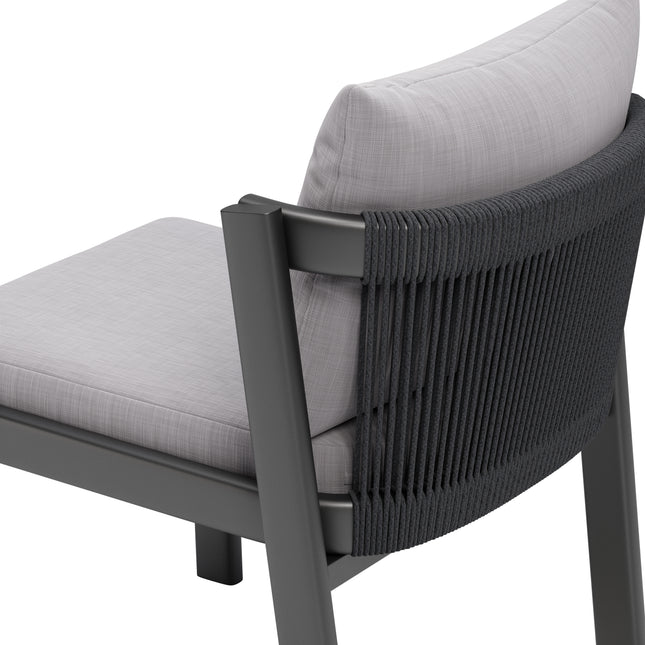 Horizon Dining Chair (Set of 2) Gray Seating TriadCommerceInc   