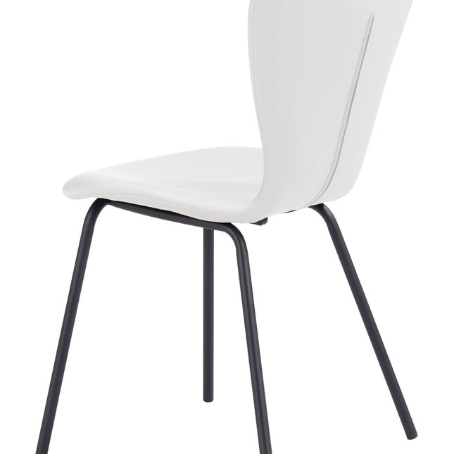 Torlo Dining Chair (Set of 2) White Chairs TriadCommerceInc   