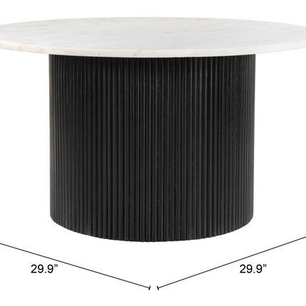 Izola Coffee Table White & Black Coffee Tables TriadCommerceInc   